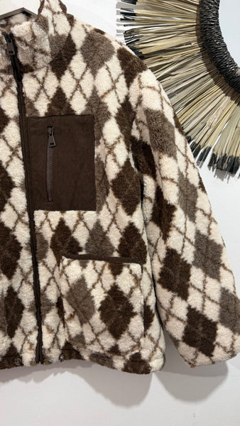 Chaqueta Polar Rombos