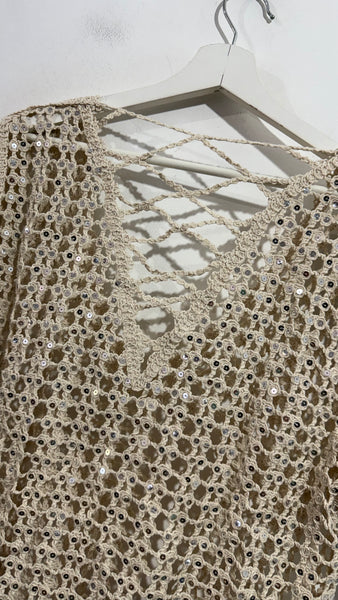 Top Crochet Lentejuelas