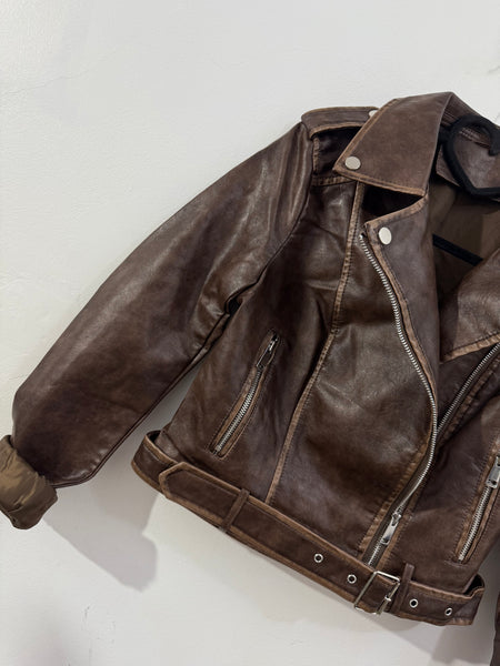 Biker Brown Slim Lavado (REPOSICIÓN!)