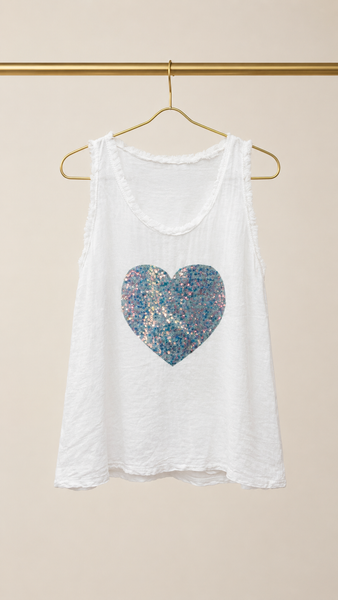 Top Lino & Cotton Cuore