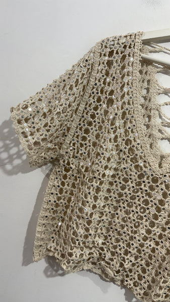 Top Crochet Lentejuelas