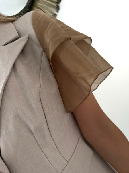 Chaleco Volante Taupé