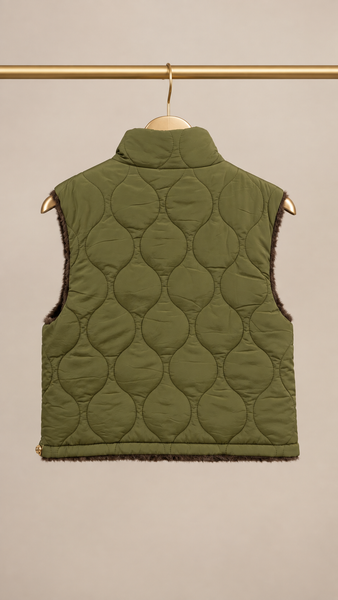 Chaleco Reversible Guata & Pelo