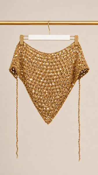 Pañuelo Brown Paillettes