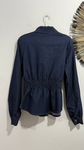 Camisa Denim Frunce