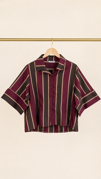 Camisa Siena Burgundy