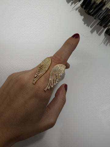 Anillo Alas Strass