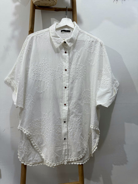 Blusa Bandana Bordada