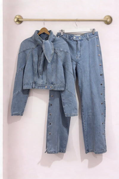 Conjunto Denim Lazada