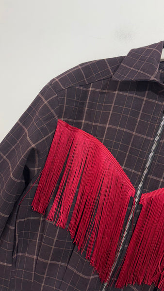 Bomber BURGUNDY & FLECOS