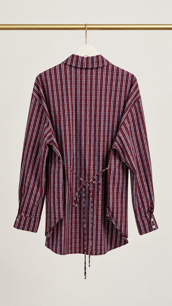 Camisa Cuadros Abertura