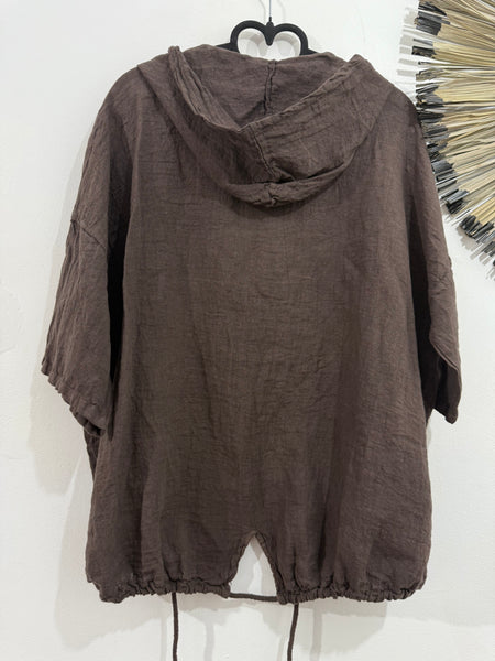 Chaqueta Lino Capucha