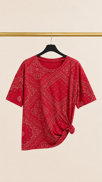 Camiseta Paisley Cotton
