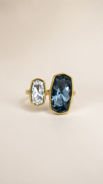 Anillo Doble CRYSTAL