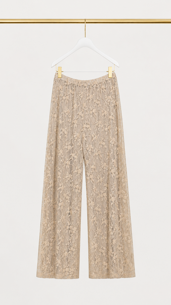 Pantalón Blonda Beige