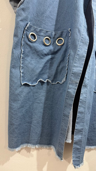 Chaqueta Denim Anillas