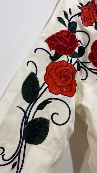 Chaqueta Manga Bordada