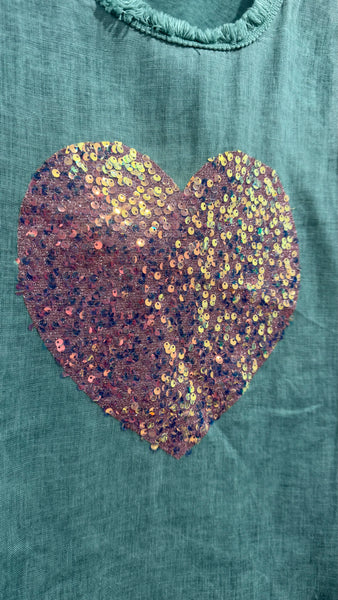 Top Lino & Cotton Cuore