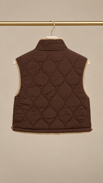 Chaleco Reversible Guata & Pelo