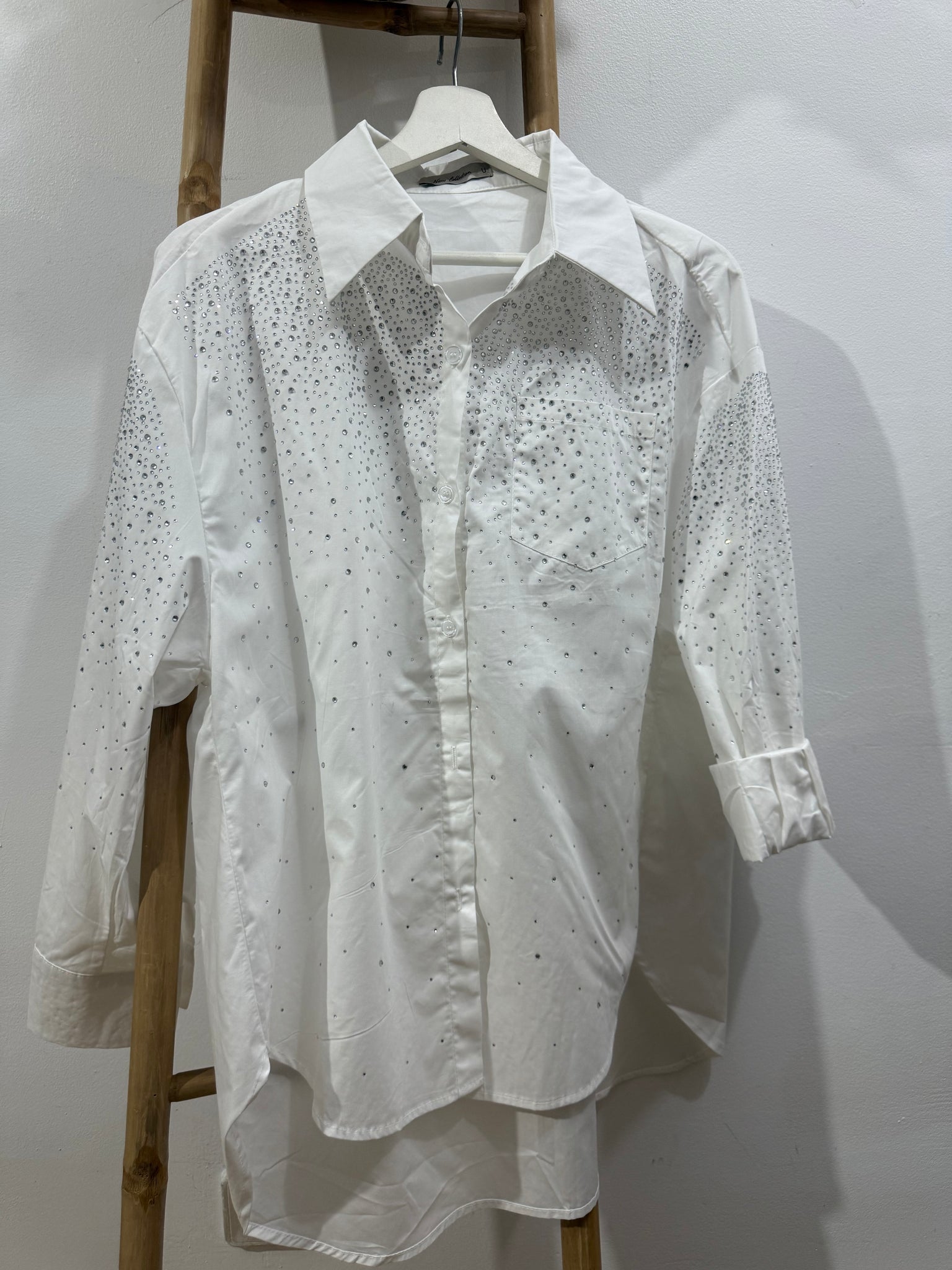 Camisa Popelín Strass