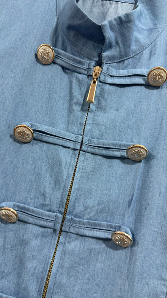 Chaleco Denim Napoleón