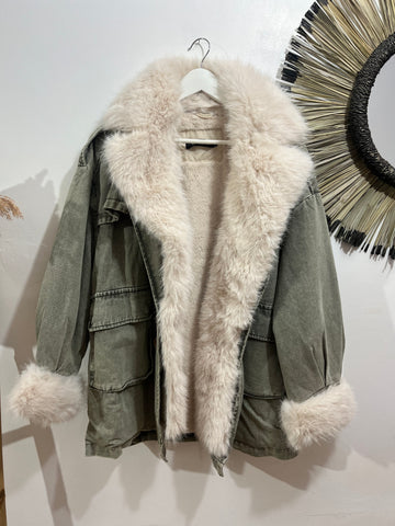 Parka Green Pelo