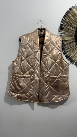 Chaleco Acolchado Rosa Gold