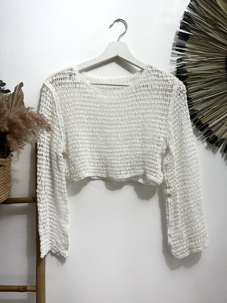 Top Crochet White