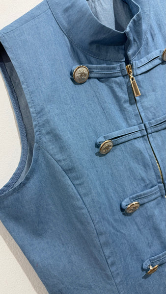 Chaleco Denim Napoleón