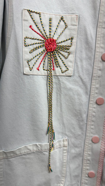 Sahariana Azul Pastel