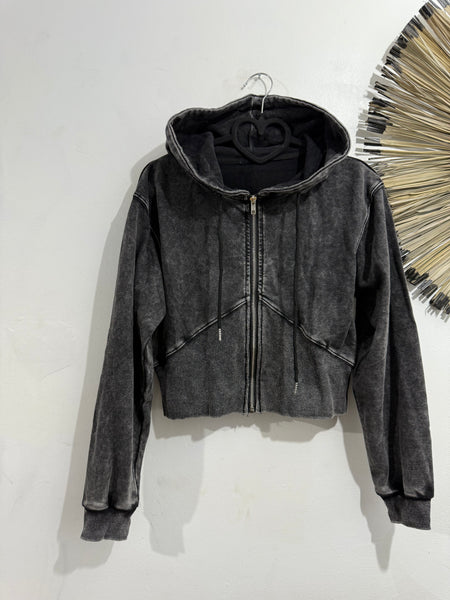 Sudadera Gris Capucha