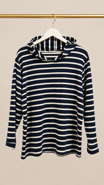 Camiseta Rayas Capucha