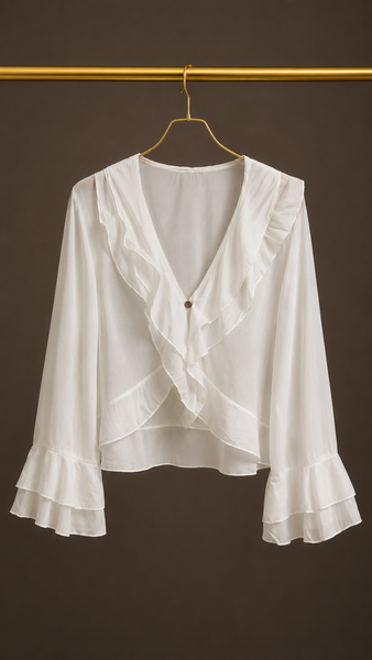 Camisa Tencel Blanche