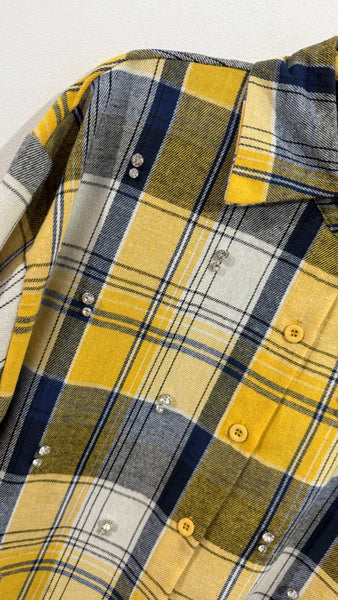 Camisa Cuadro Strass
