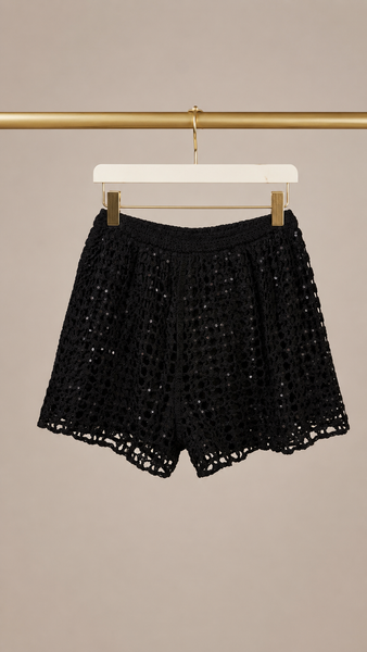 Bermuda Crochet & Lentejuelas