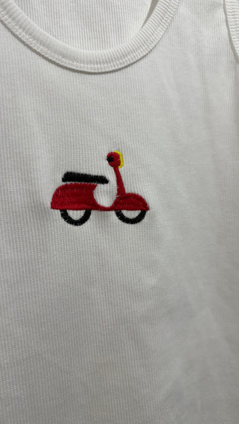 Camiseta Moto Bordada