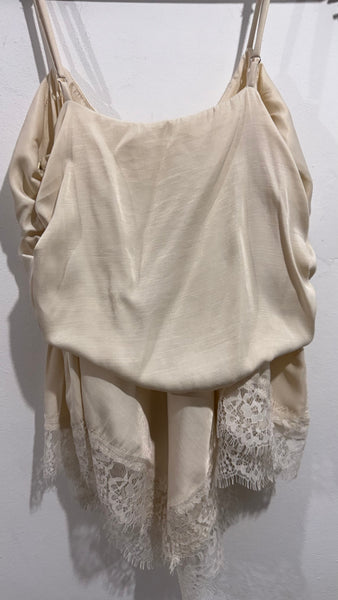 Top Satinado Blonda