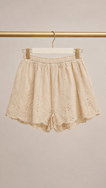 Bermuda Guipur Beige