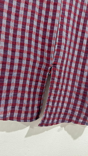 Camisa Cuadros Abertura