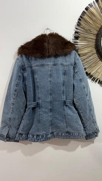 Cazadora Denim & Pelo