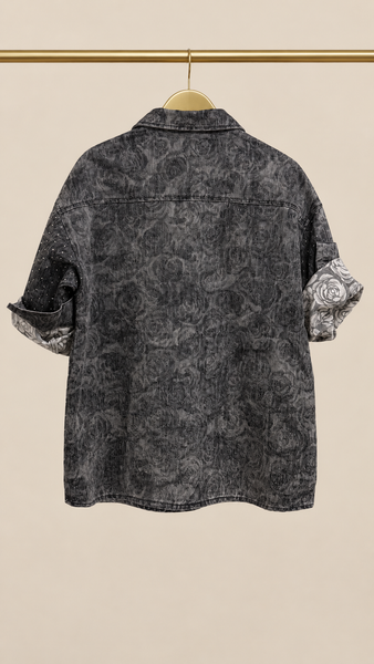 Sobrecamisa Grey Roses