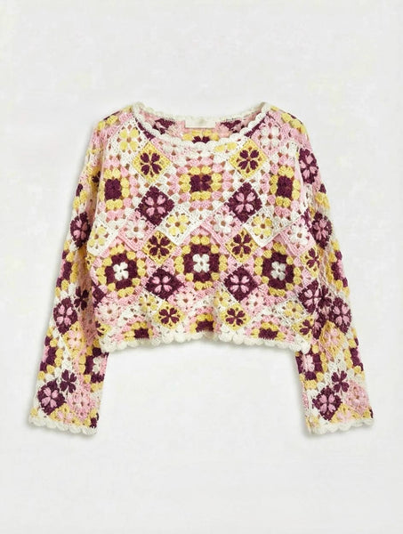 Top Crochet Wine & Butter