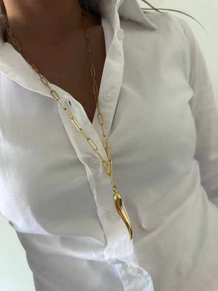 Collar Cornicello Gold