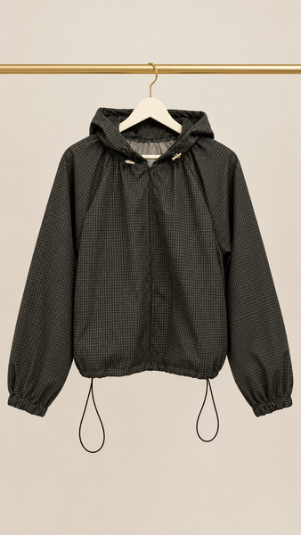 Chaqueta Cuadros Kaki