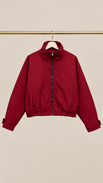 Jacket Cuadros Rosso