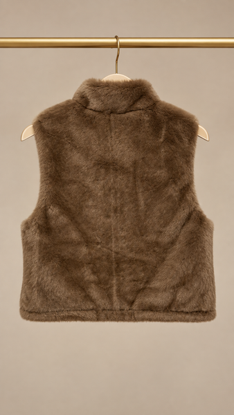 Chaleco Reversible Guata & Pelo