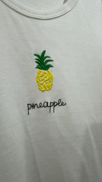 Camiseta Piña Bordada