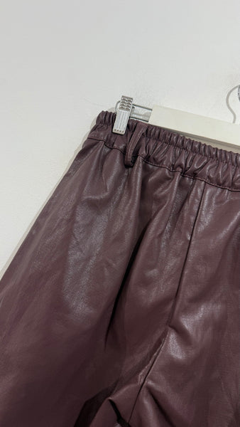 Pantalón Barrel Granate