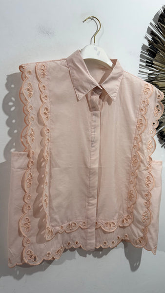 Blusa Guipur Rosé