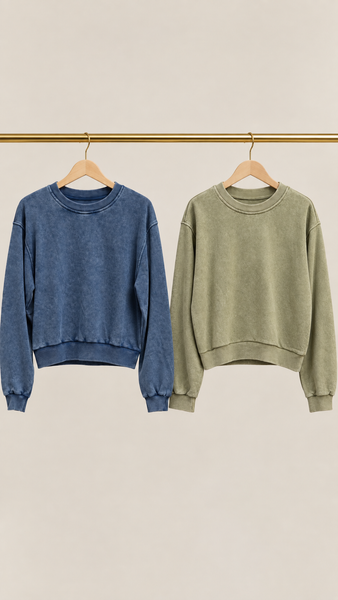 Sudadera Basic Wash